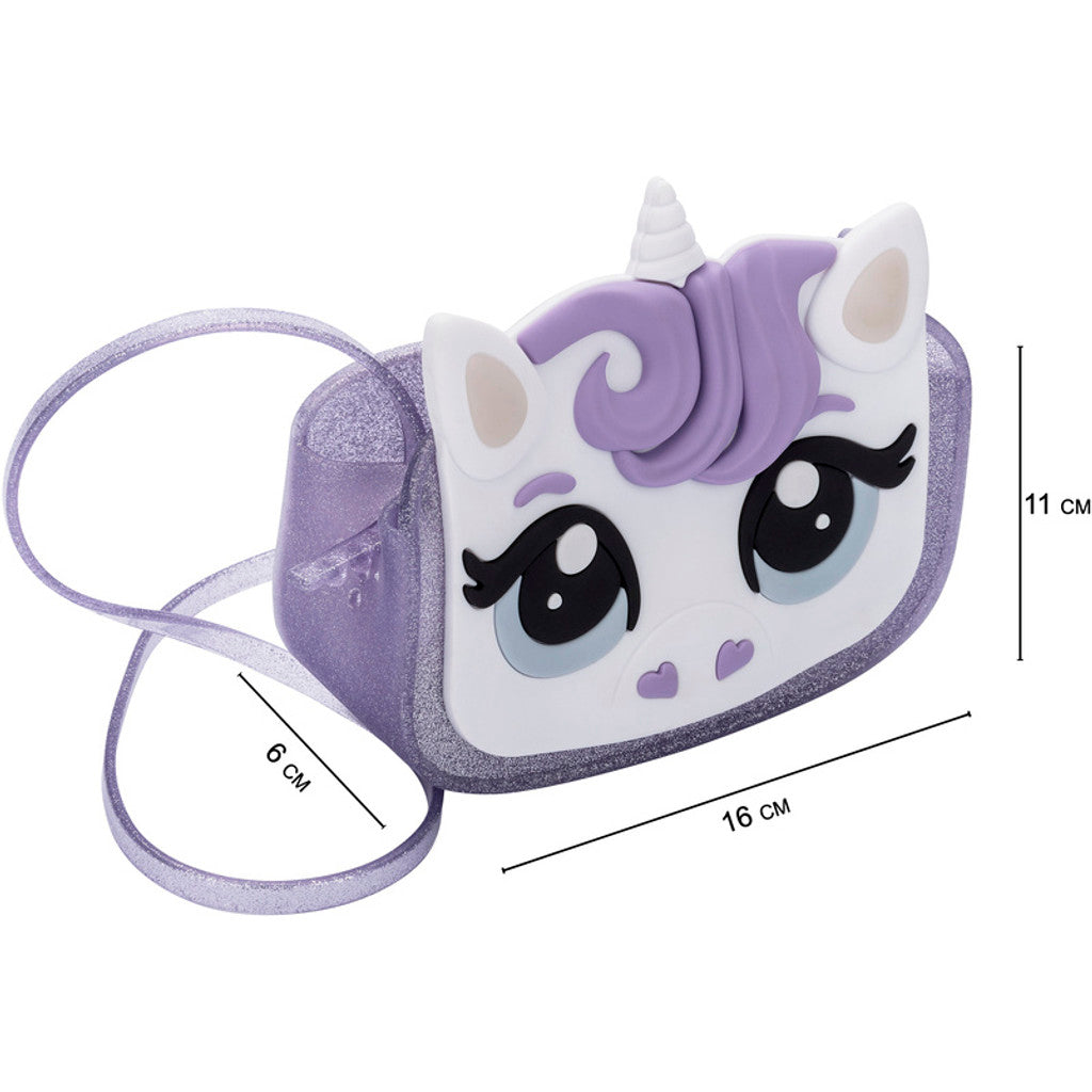 Mini Melissa Mini Melissa Dreamy Uni Bag BAGS BP580 PURPLE GLITTER/WHITE