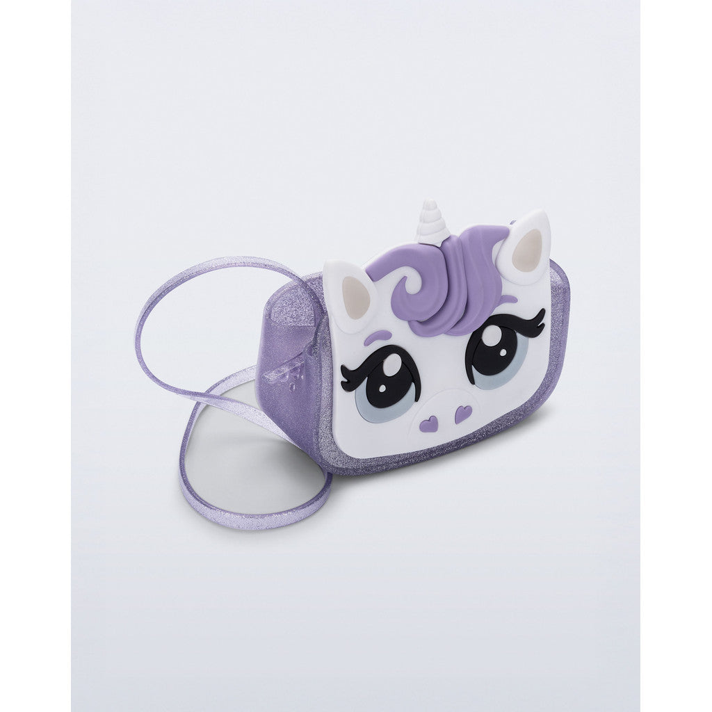 Mini Melissa Mini Melissa Dreamy Uni Bag BAGS BP580 PURPLE GLITTER/WHITE