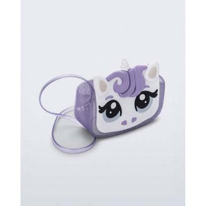 Mini Melissa Mini Melissa Dreamy Uni Bag BAGS BP580 PURPLE GLITTER/WHITE