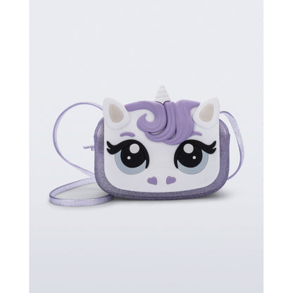 Mini Melissa Mini Melissa Dreamy Uni Bag BAGS BP580 PURPLE GLITTER/WHITE