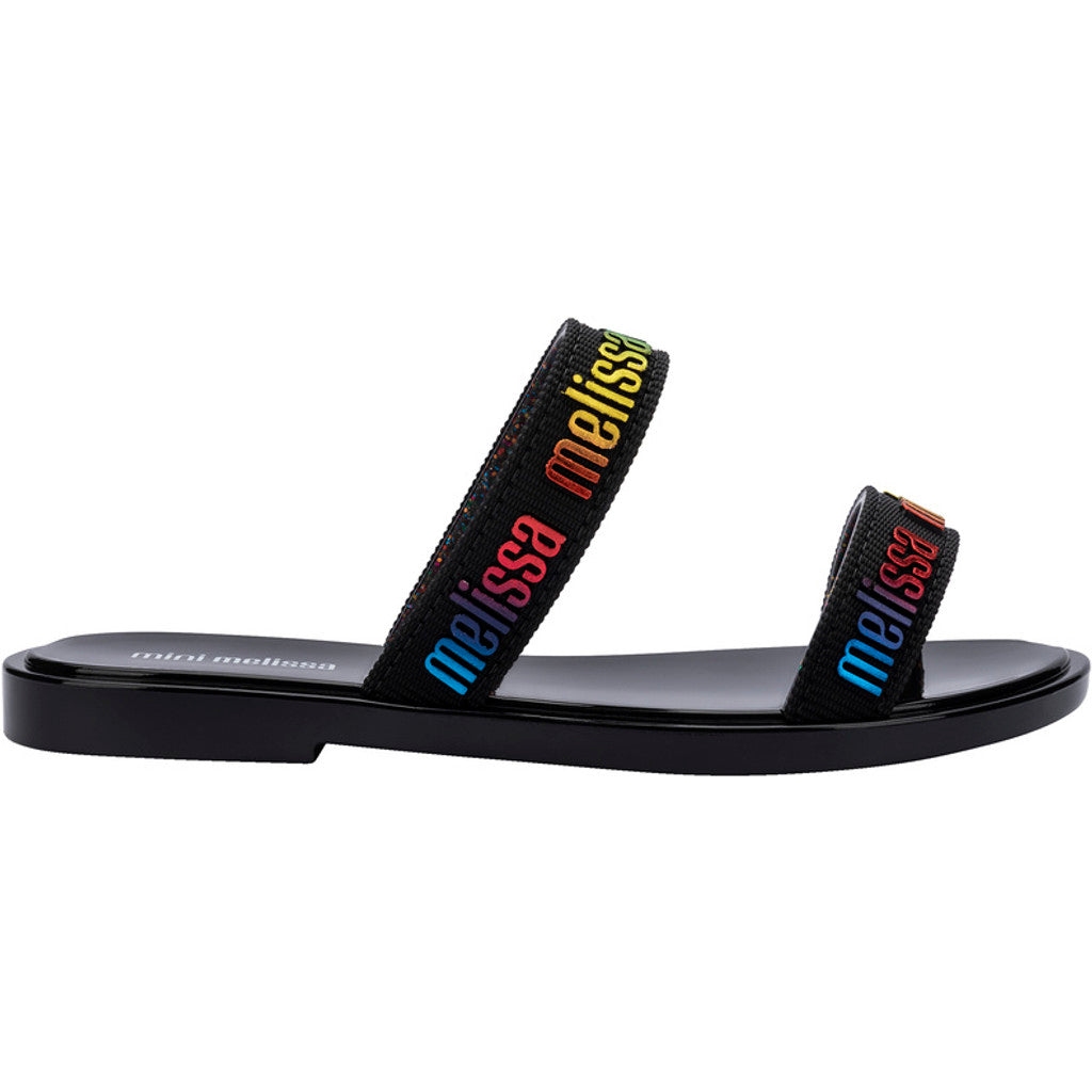 Mini Melissa Mini Melissa Duo M Lover Slide INF  BV197 BLACK/MULTICOLOR