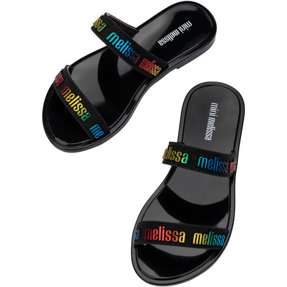 Mini Melissa Mini Melissa Duo M Lover Slide INF  BV197 BLACK/MULTICOLOR