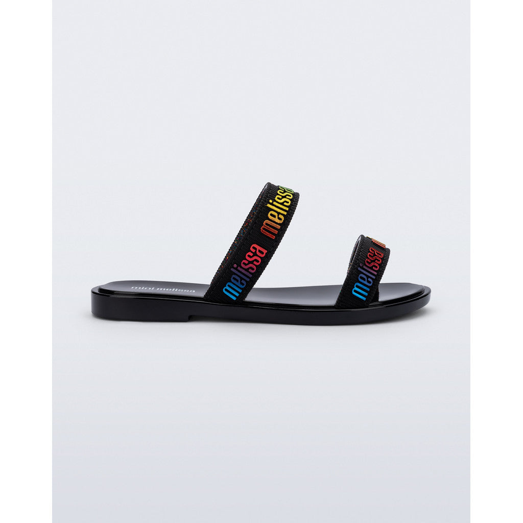 Mini Melissa Mini Melissa Duo M Lover Slide INF  BV197 BLACK/MULTICOLOR