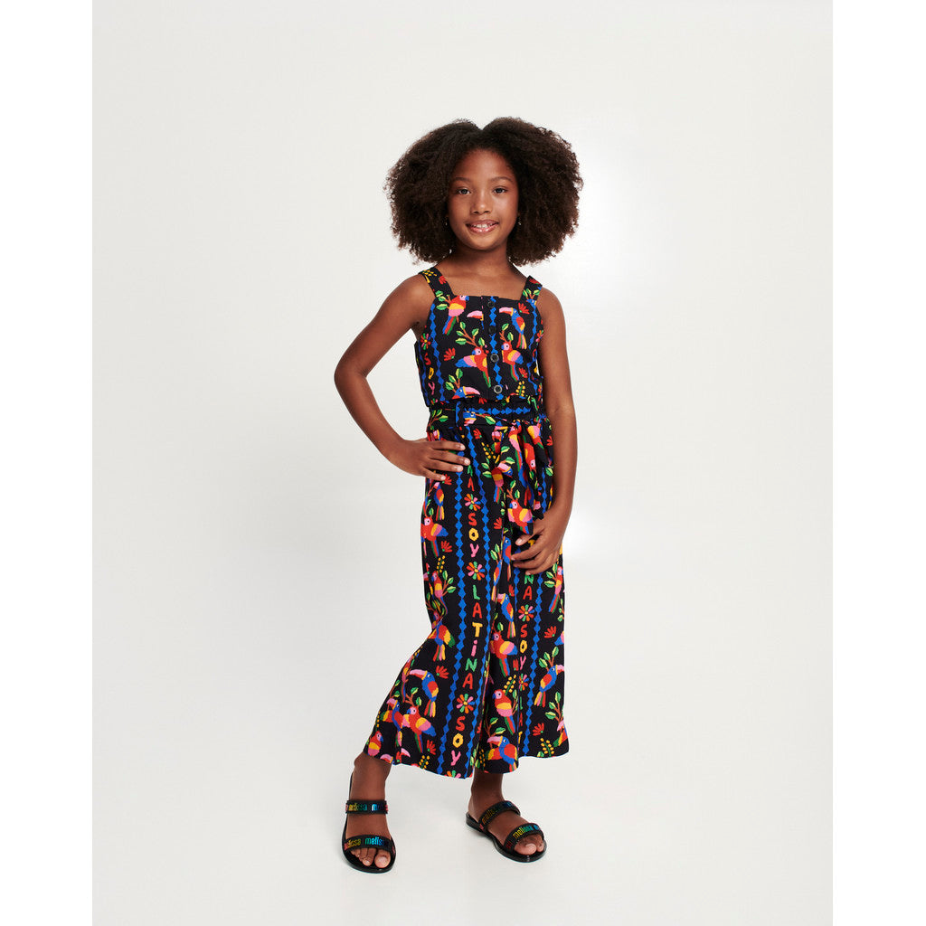 Mini Melissa Mini Melissa Duo M Lover Slide INF  BV197 BLACK/MULTICOLOR