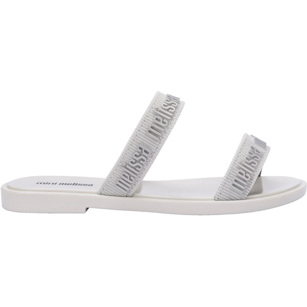 Mini Melissa Mini Melissa Duo M Lover Slide INF  BV198 WHITE/SILVER