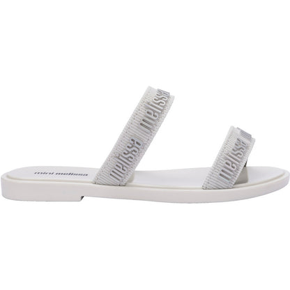Mini Melissa Mini Melissa Duo M Lover Slide INF  BV198 WHITE/SILVER
