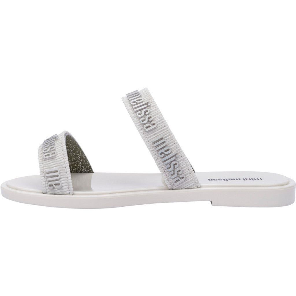 Mini Melissa Mini Melissa Duo M Lover Slide INF  BV198 WHITE/SILVER