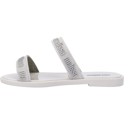 Mini Melissa Mini Melissa Duo M Lover Slide INF  BV198 WHITE/SILVER