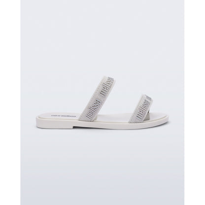 Mini Melissa Mini Melissa Duo M Lover Slide INF  BV198 WHITE/SILVER