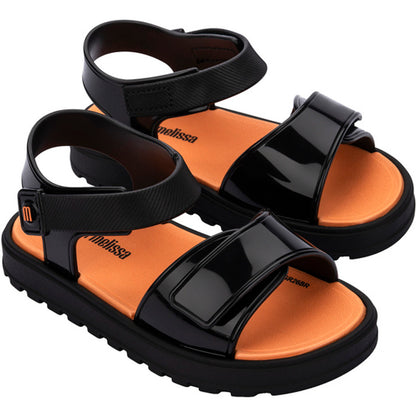 Mini Melissa Mini Melissa Joy BB SANDAL BV321 BLACK/ORANGE