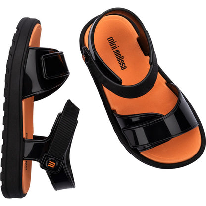 Mini Melissa Mini Melissa Joy BB SANDAL BV321 BLACK/ORANGE