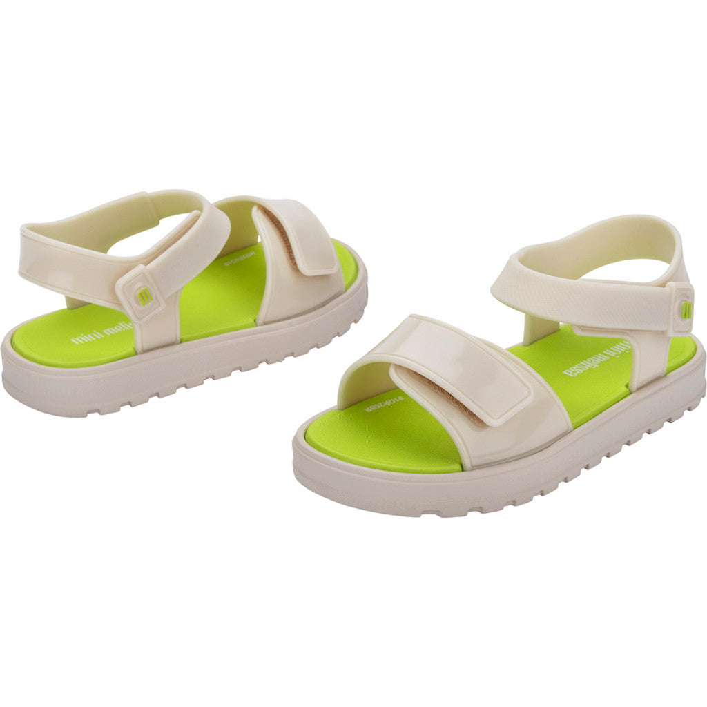 Mini Melissa Mini Melissa Joy BB SANDAL BV322 BEIGE/GREEN