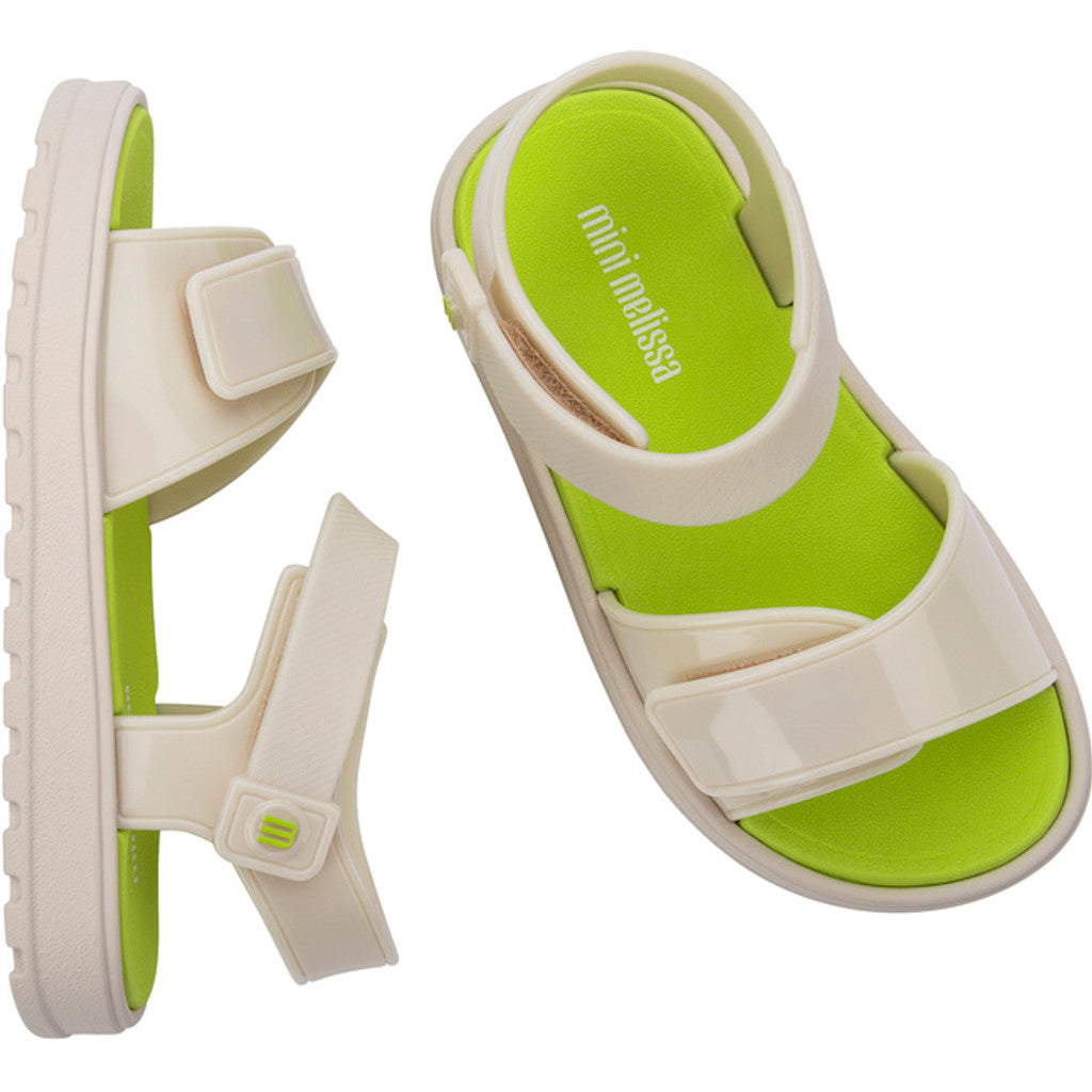 Mini Melissa Mini Melissa Joy BB SANDAL BV322 BEIGE/GREEN