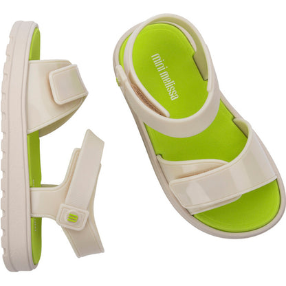 Mini Melissa Mini Melissa Joy BB SANDAL BV322 BEIGE/GREEN