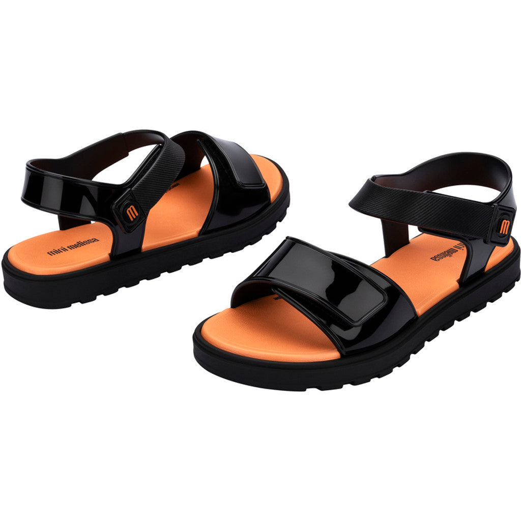 Mini Melissa Mini Melissa Joy INF SANDAL BV345 BLACK/ORANGE