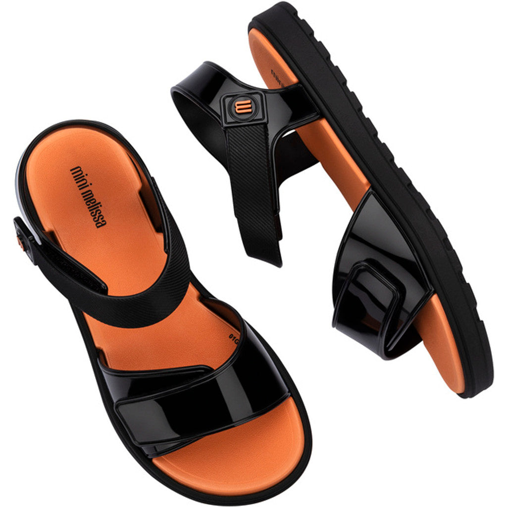 Mini Melissa Mini Melissa Joy INF SANDAL BV345 BLACK/ORANGE