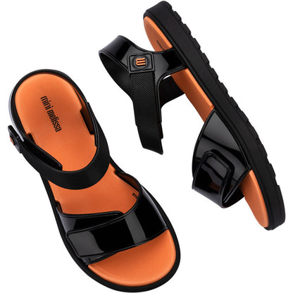 Mini Melissa Mini Melissa Joy INF SANDAL BV345 BLACK/ORANGE