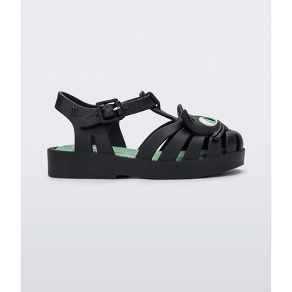 Mini Melissa Mini Melissa Possession Cat BB SANDAL BG204 BLACK/GREEN
