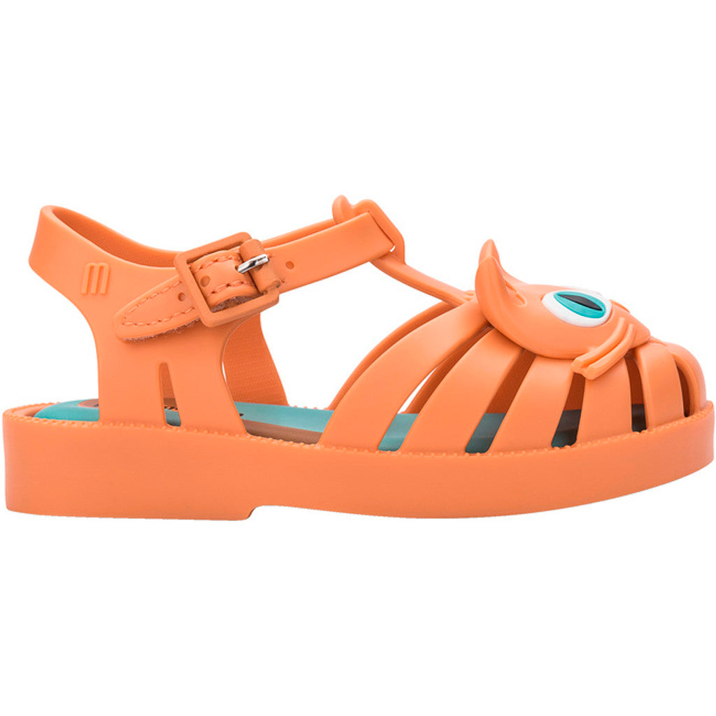 Mini Melissa Mini Melissa Possession Cat BB SANDAL BG214 ORANGE/BLUE