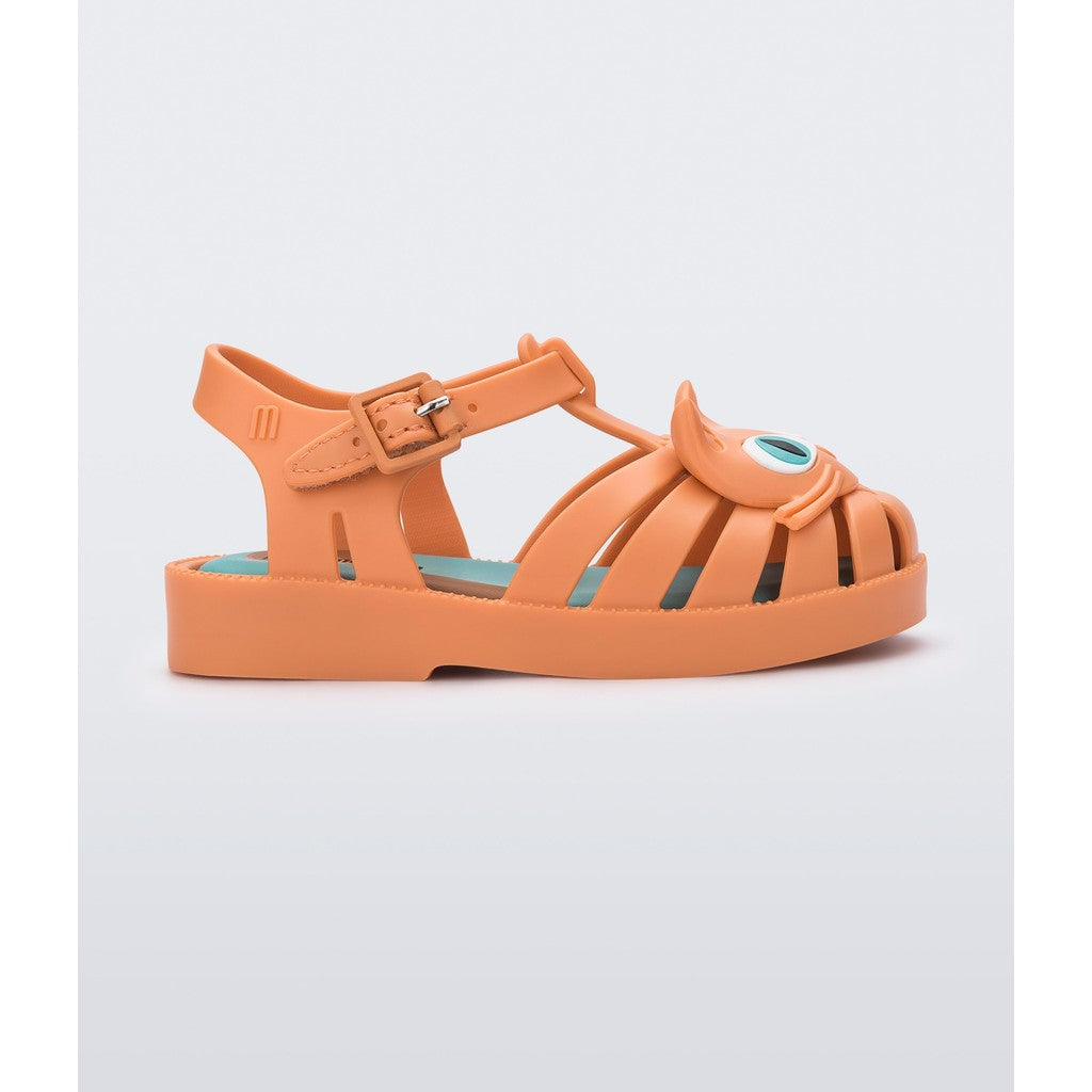 Mini Melissa Mini Melissa Possession Cat BB SANDAL BG214 ORANGE/BLUE