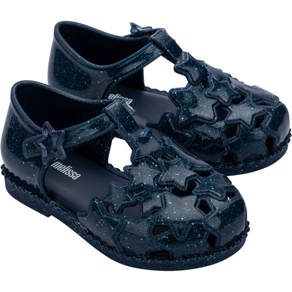 Mini Melissa Mini Melissa Starry BB SANDAL BV566 GLITTER BLUE
