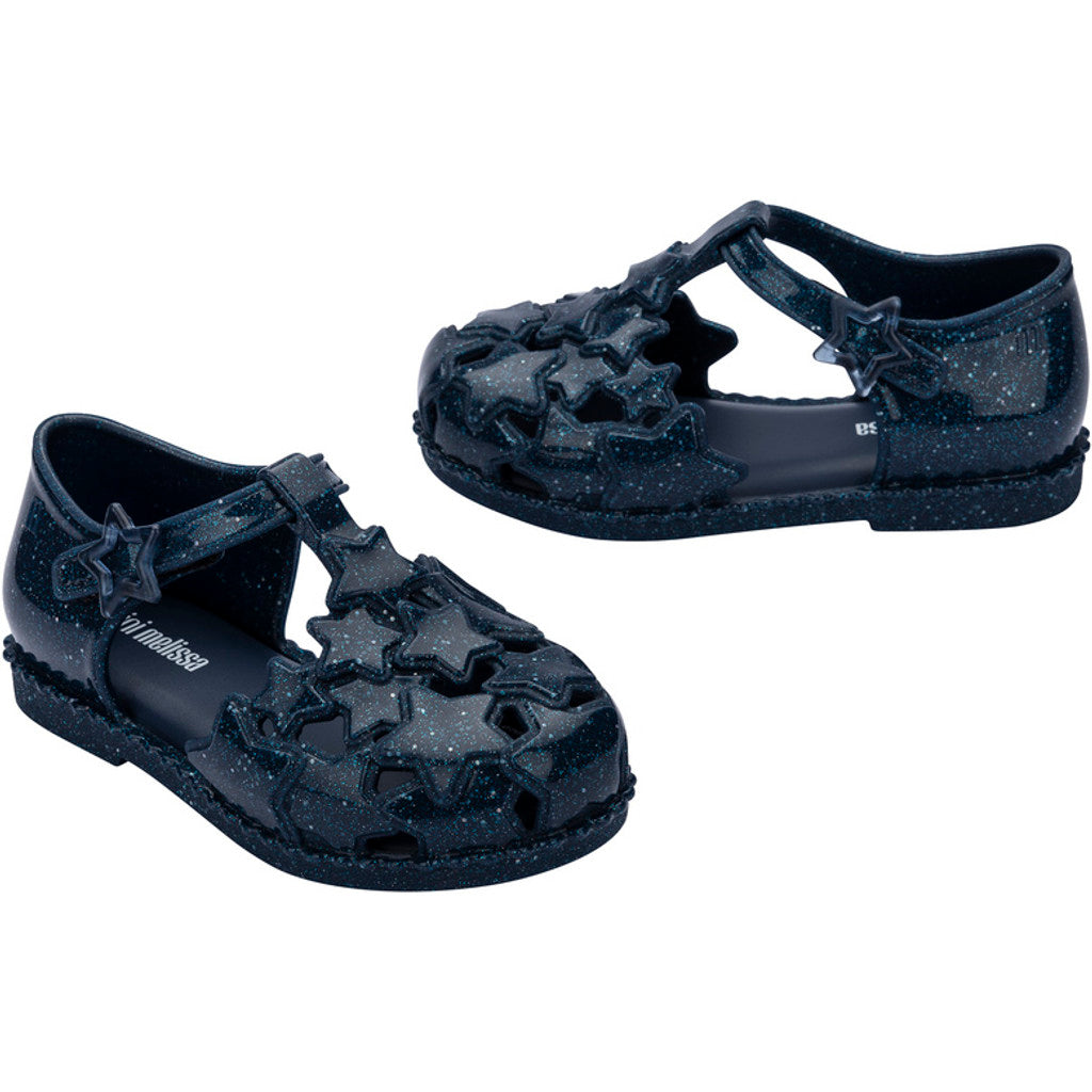 Mini Melissa Mini Melissa Starry BB SANDAL BV566 GLITTER BLUE