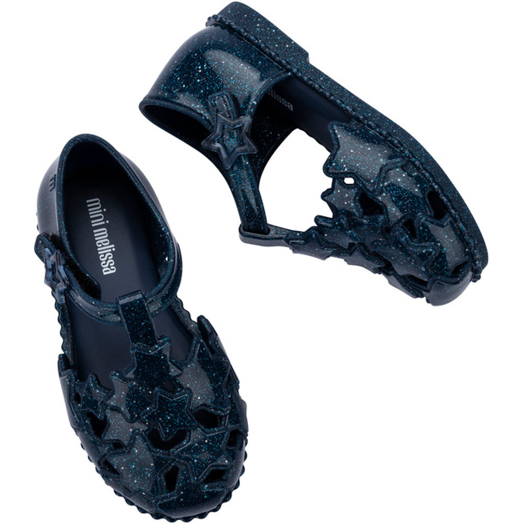 Mini Melissa Mini Melissa Starry BB SANDAL BV566 GLITTER BLUE