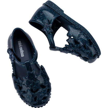 Mini Melissa Mini Melissa Starry BB SANDAL BV566 GLITTER BLUE