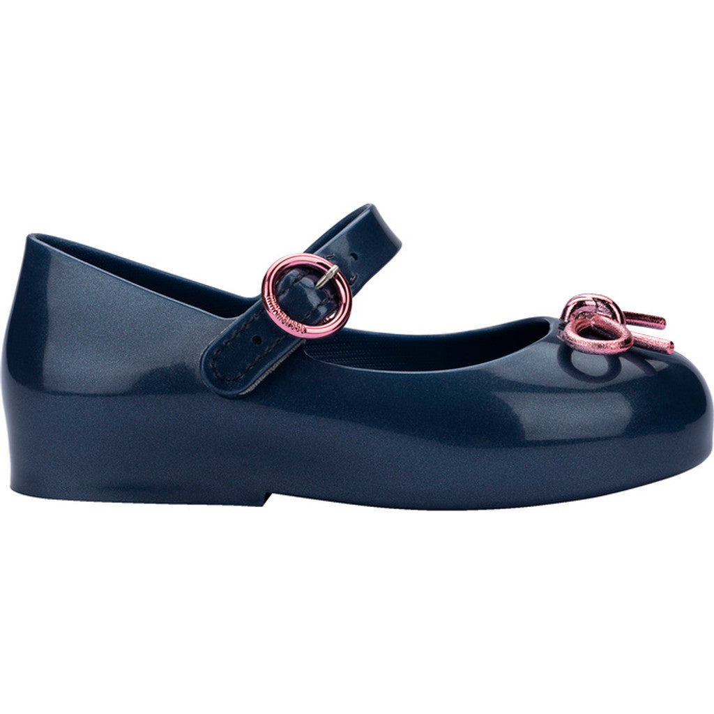 Mini Melissa Mini Melissa Sweet Love Chrome Bb BALLERINA BU062 METALLIC BLUE/PINK