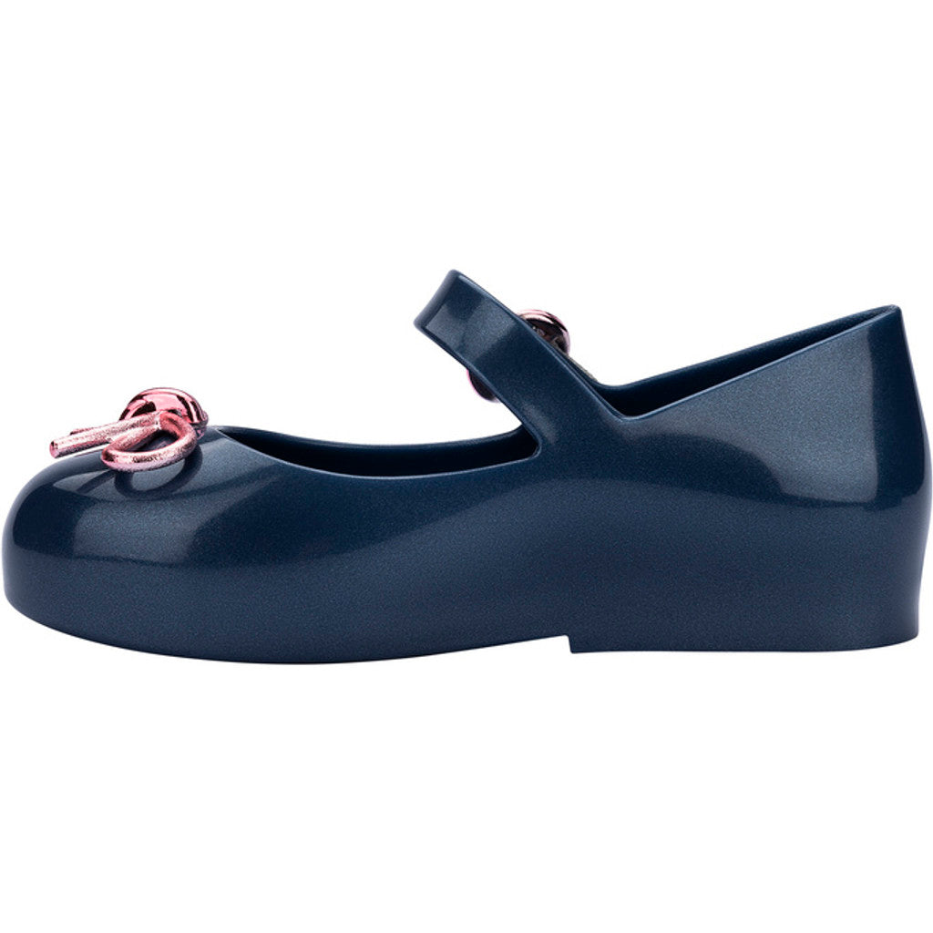 Mini Melissa Mini Melissa Sweet Love Chrome Bb BALLERINA BU062 METALLIC BLUE/PINK