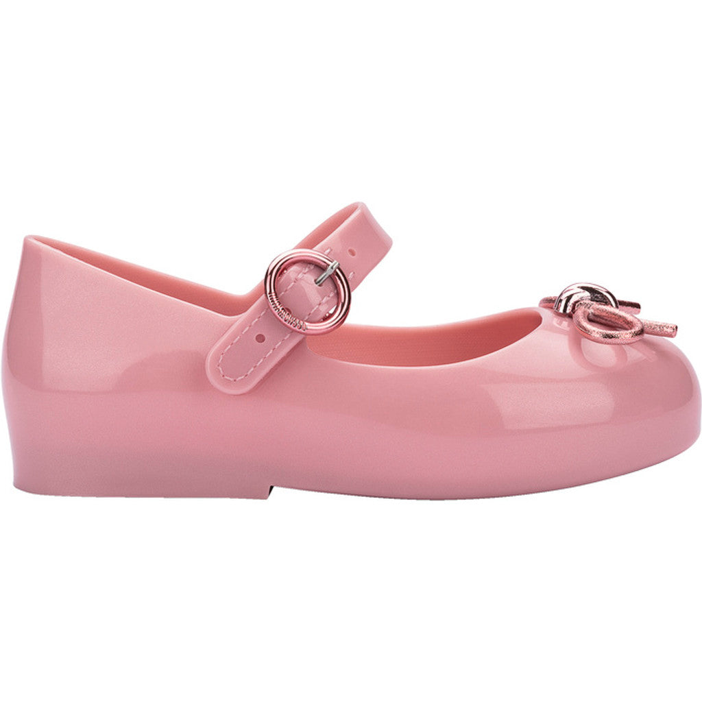 Mini Melissa Mini Melissa Sweet Love Chrome Bb BALLERINA BU064 METALLIC PINK