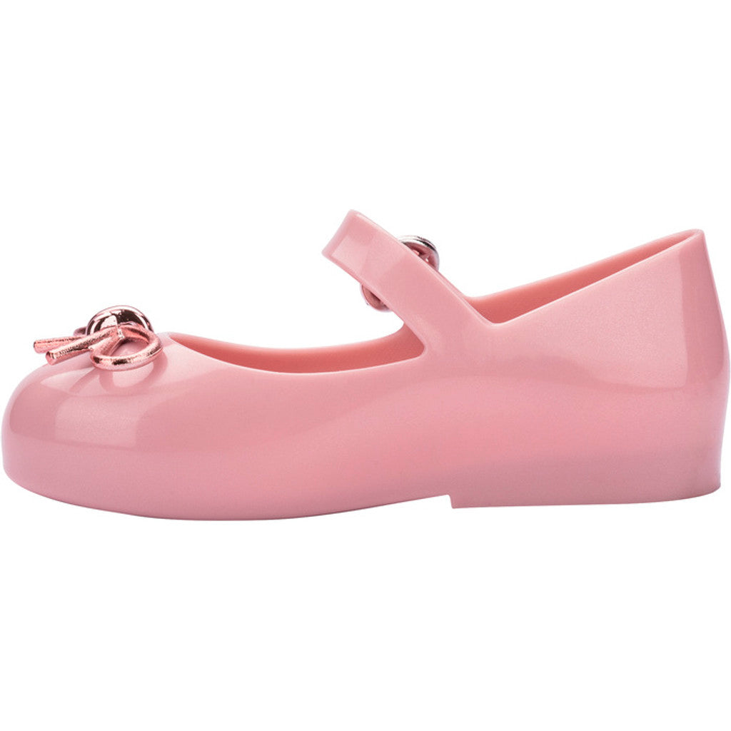 Mini Melissa Mini Melissa Sweet Love Chrome Bb BALLERINA BU064 METALLIC PINK