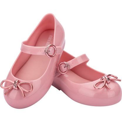 Mini Melissa Mini Melissa Sweet Love Chrome Bb BALLERINA BU064 METALLIC PINK