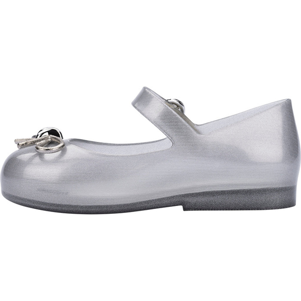 Mini Melissa Mini Melissa Sweet Love Chrome Bb BALLERINA BU065 SILVER