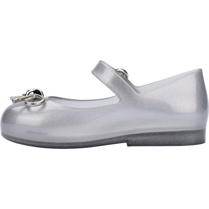 Mini Melissa Mini Melissa Sweet Love Chrome Bb BALLERINA BU065 SILVER