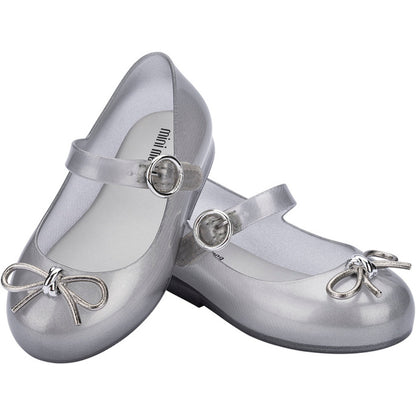 Mini Melissa Mini Melissa Sweet Love Chrome Bb BALLERINA BU065 SILVER