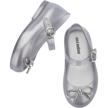 Mini Melissa Mini Melissa Sweet Love Chrome Bb BALLERINA BU065 SILVER
