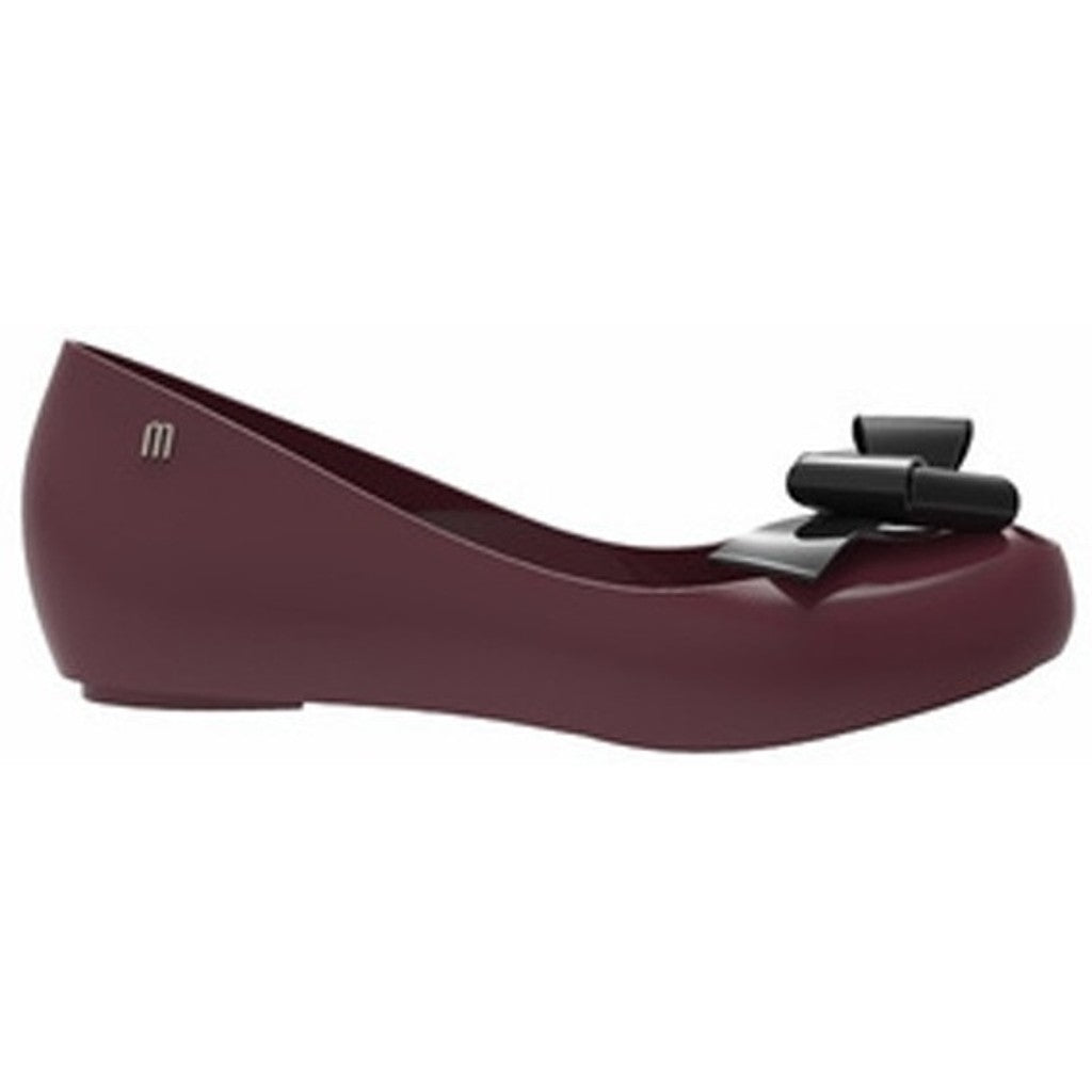 Mini Melissa Mini Melissa Ultragirl Classy INF BALLERINA BY103 BURGUNDY/BLACK