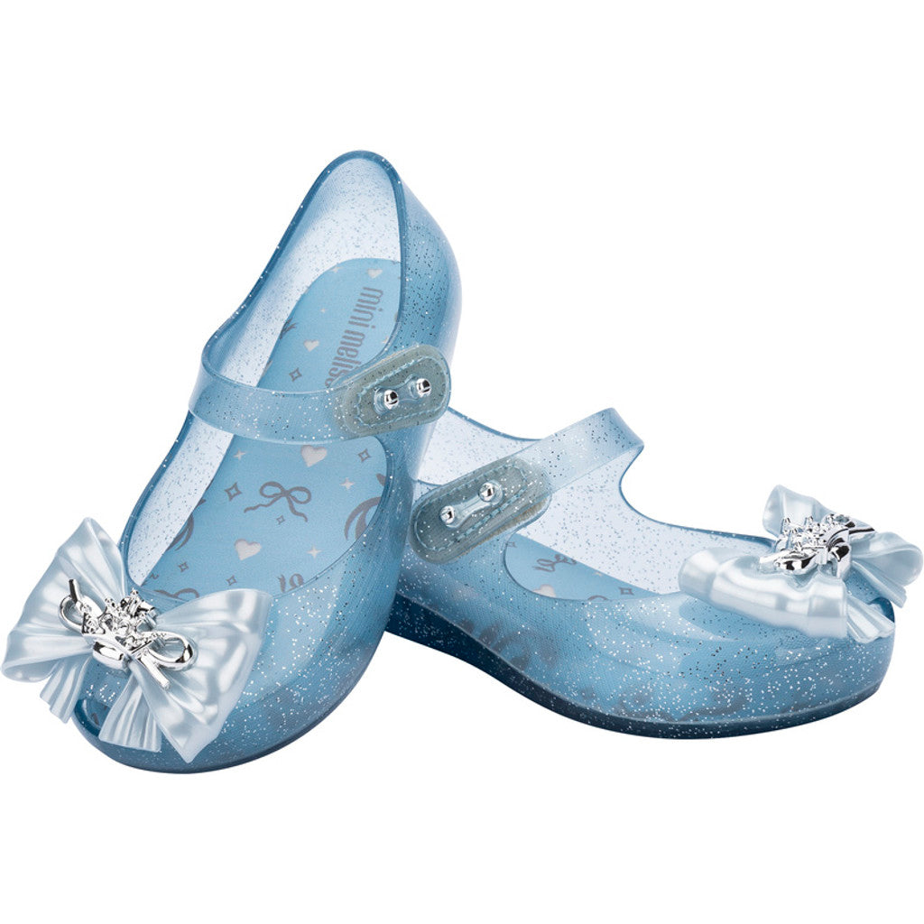 Mini Melissa Mini Melissa Ultragirl Princess I Bb BALLERINA BW768 GLITTER BLUE