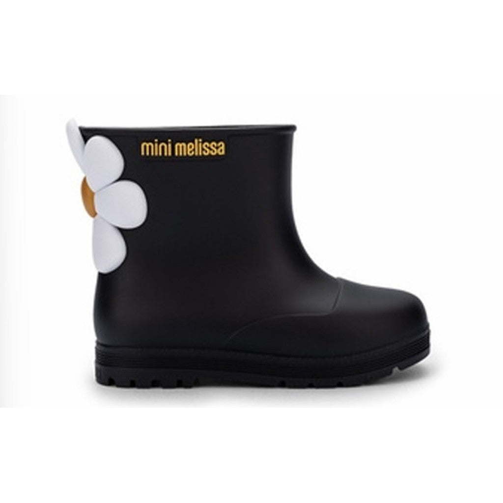 Mini Melissa Mini Melissa Welly Bloomy BB BOOT BW303 BLACK/WHITE