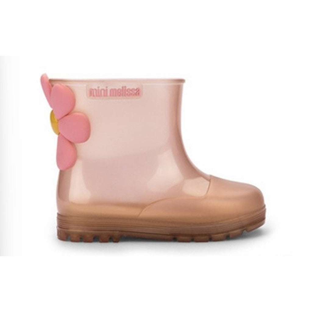 Mini Melissa Mini Melissa Welly Bloomy BB BOOT BW304 PEARLISH BROWN/PINK