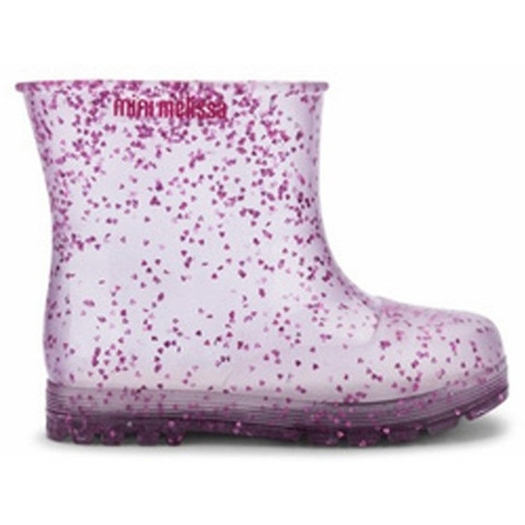 Mini Melissa Mini Melissa Welly Shiny Elements BB BOOT BW133 GLITTER CLEAR