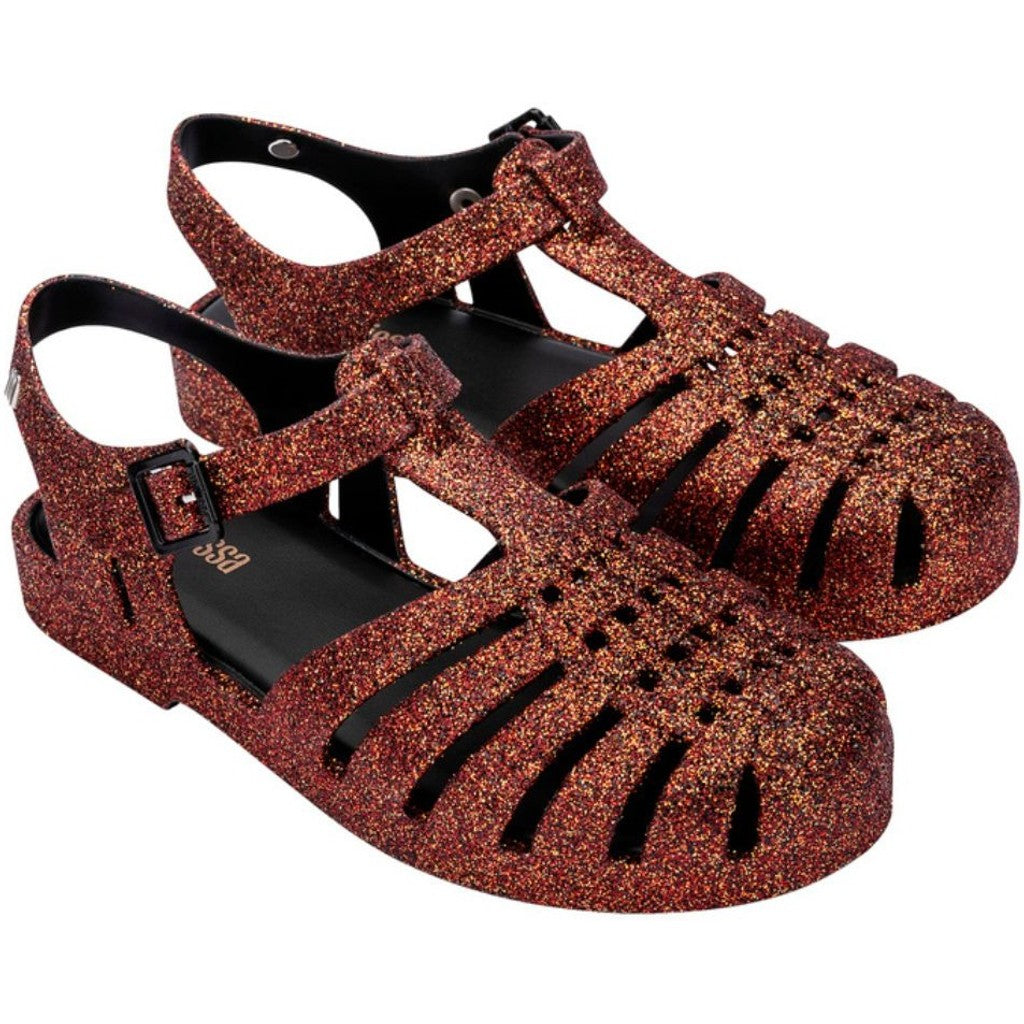 Melissa Possession Glitter SANDAL BE876 BLACK BRONZE GLITTER
