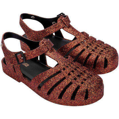 Melissa Possession Glitter SANDAL BE876 BLACK BRONZE GLITTER