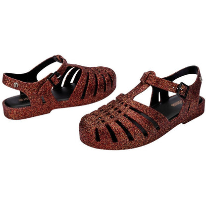 Melissa Possession Glitter SANDAL BE876 BLACK BRONZE GLITTER