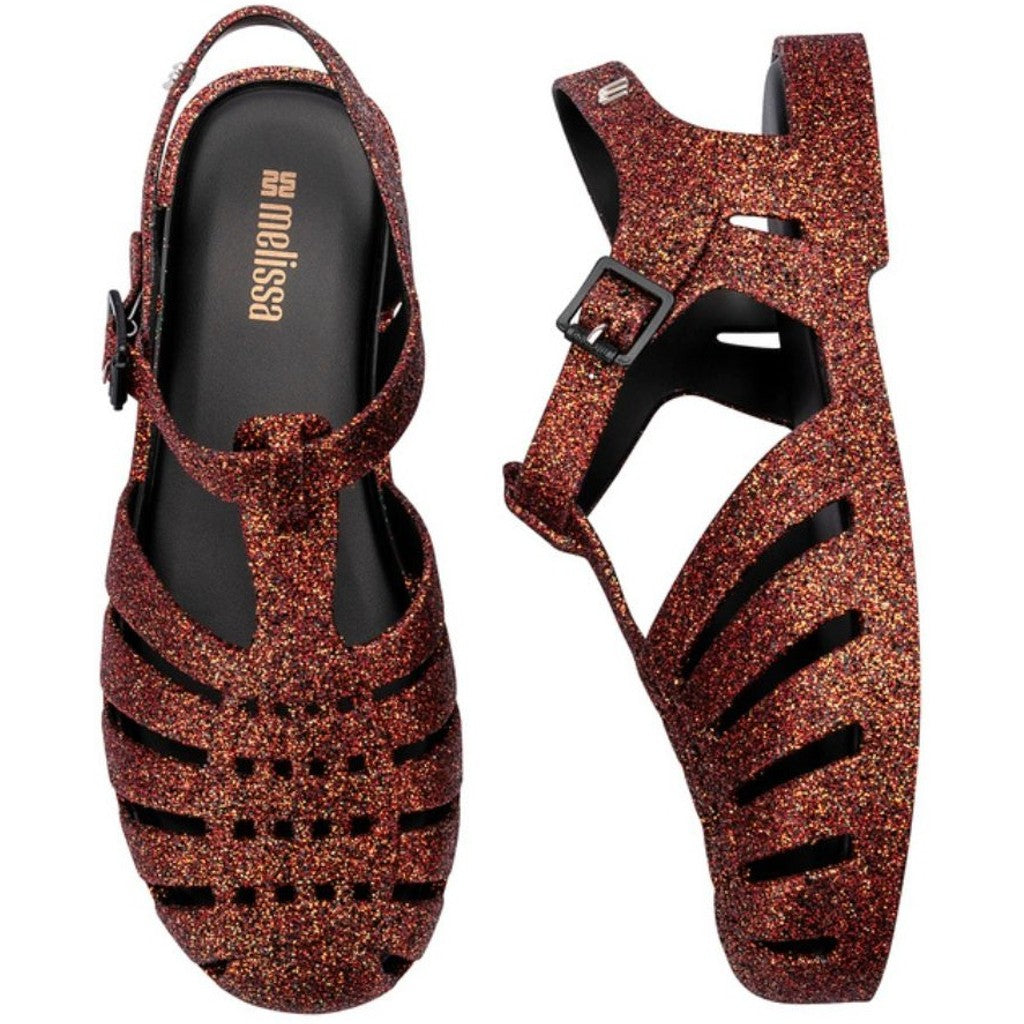 Melissa Possession Glitter SANDAL BE876 BLACK BRONZE GLITTER