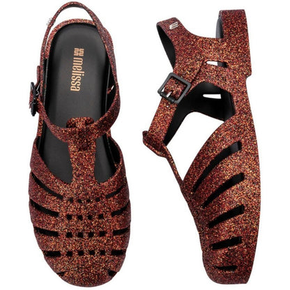 Melissa Possession Glitter SANDAL BE876 BLACK BRONZE GLITTER