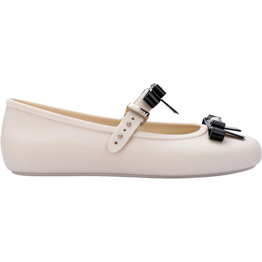 Melissa Soft Ballerina Bow BALLERINA BE620 BEIGE/BLACK