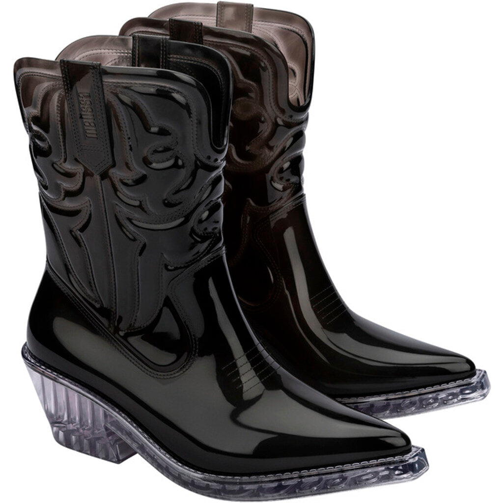 Melissa MELISSA TEXAS AD BOOT AW781 BLACK TRANSPARENT/GLASS